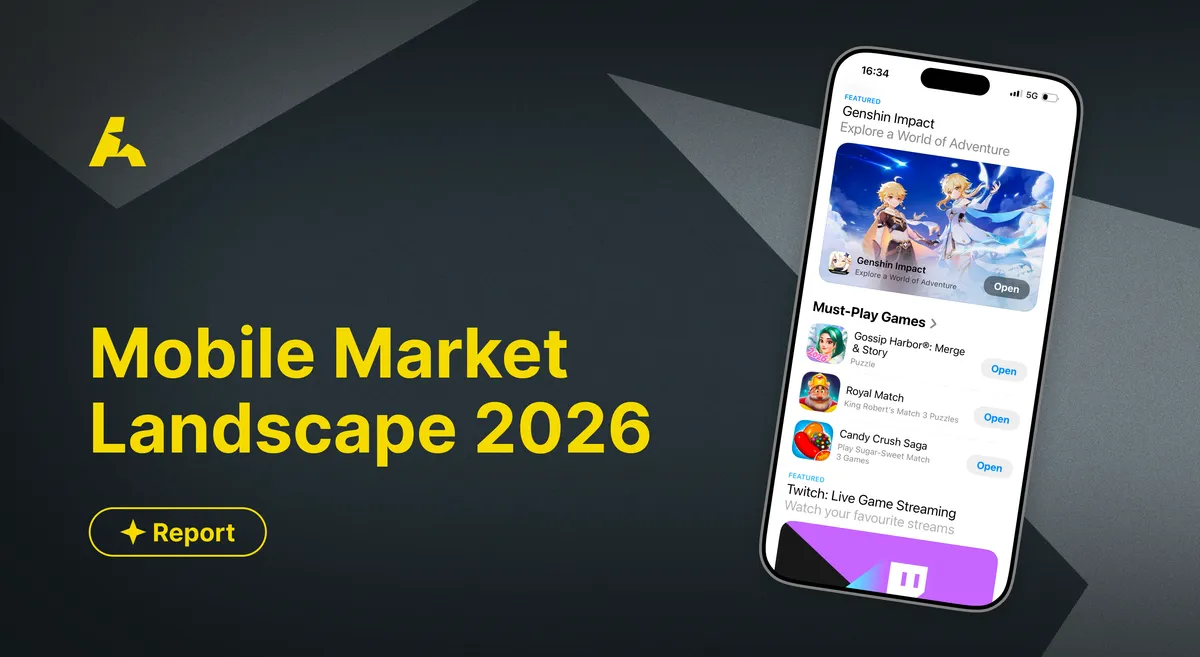 하드코어 MMORPG와 캐주얼 게임 시장을 다룬 Mobile Market Landscape 2026 보고서 표지