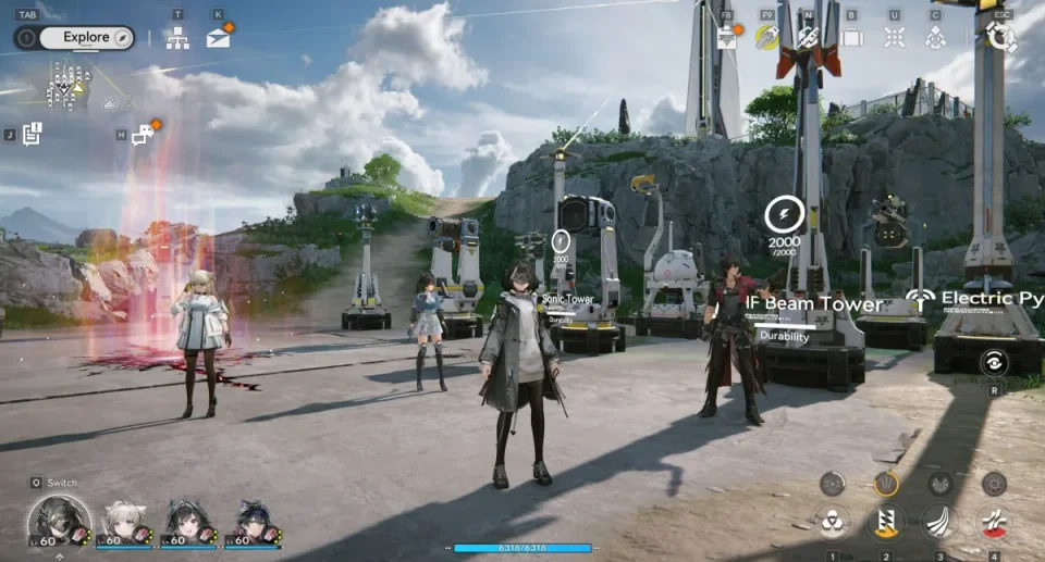 엔드필드의 넓은 오픈월드 환경