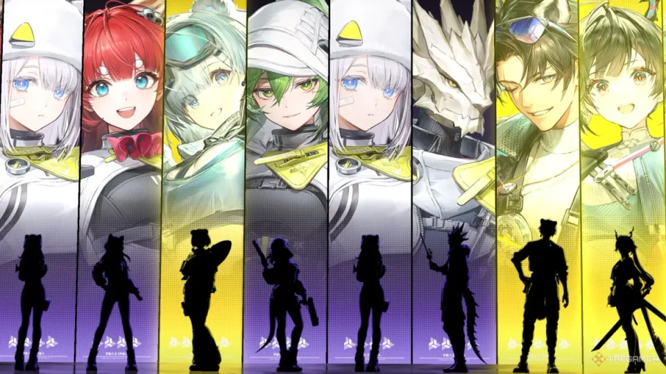 엔드필드의 캐릭터 가챠 화면