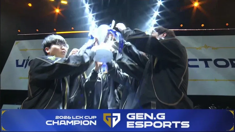 젠지 2026 LCK컵 결승 우승 확정 순간