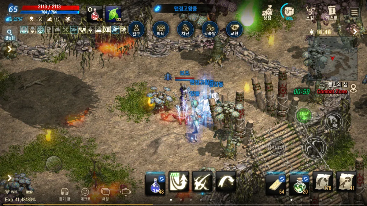 리니지M 인게임 스크린샷 모바일 MMORPG 매출 순위 하락