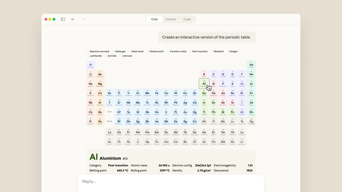 클로드 인터랙티브 인라인 시각화 데모 차트 생성 화면