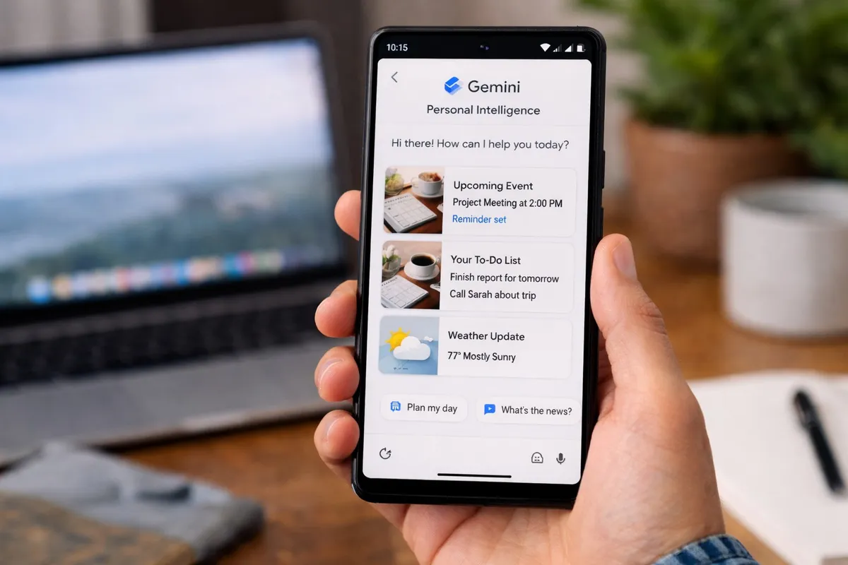 Google Pixel 기기에서 동작하는 제미나이 개인 지능 기능