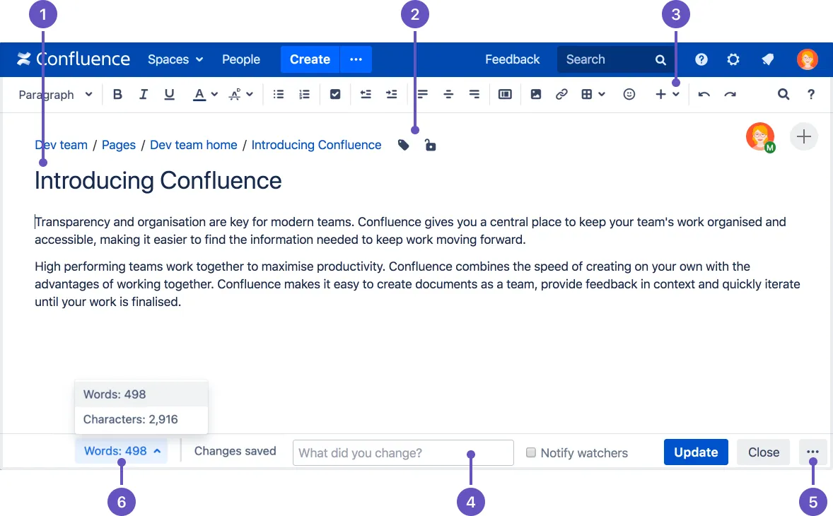 Confluence 위키 문서 편집 협업 플랫폼 스크린샷