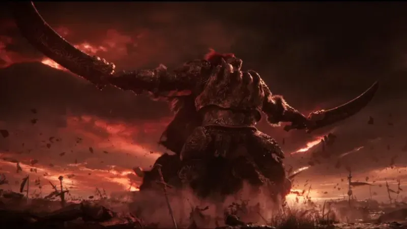 General Radahn in the lands of Caelid where it is corrupted by the Scarlet Rot.